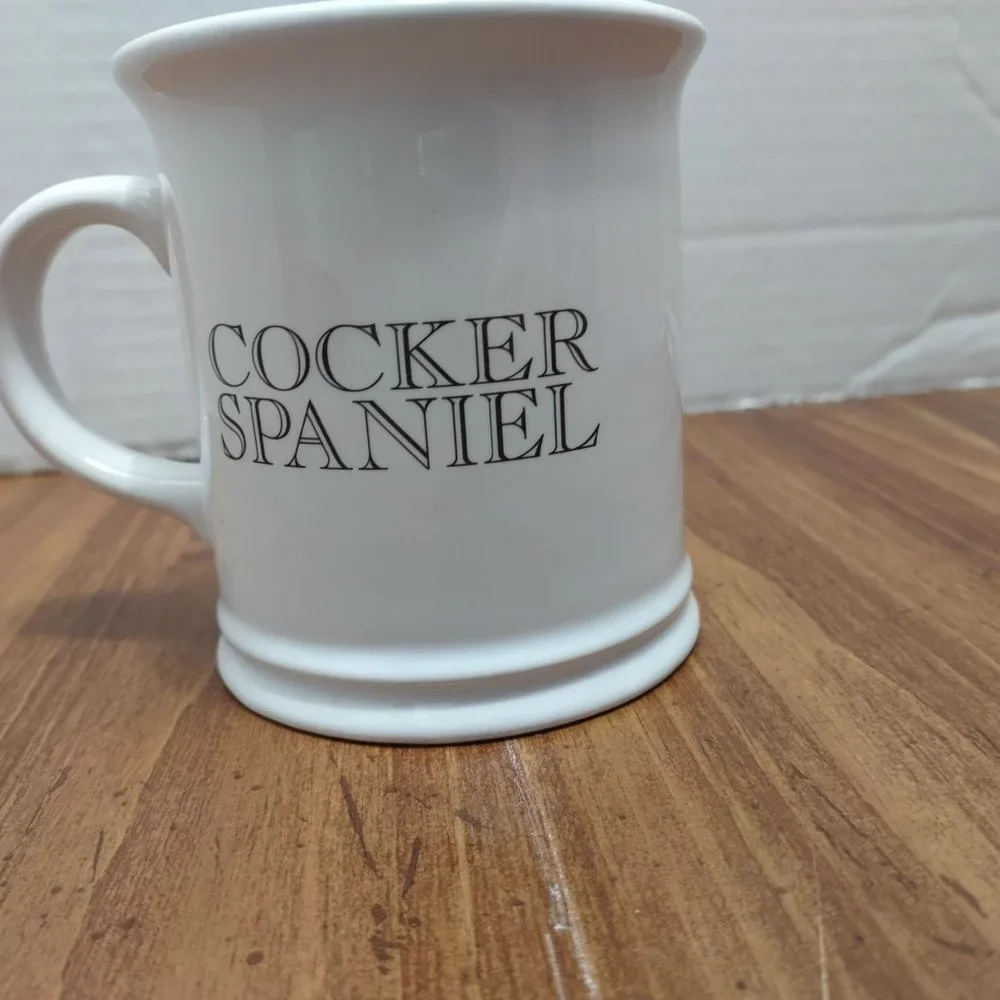 XPRES x Barbara Augello Best Friend Orignal Cocker Spaniel 2D dog white‎ mug 4
